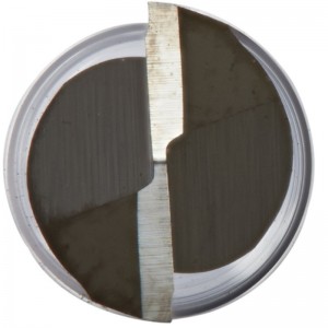 Fraise en bout en carbure monobloc de qualité supérieure, très longue, 2 cannelures, 1/4 \