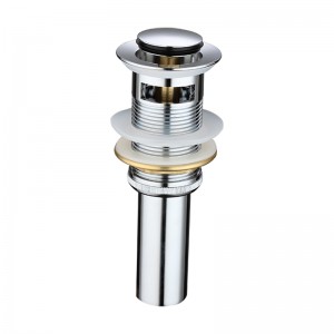 Tamis de vidage de la baignoire évier avec bac de récupération pour cheveux avec trop-plein