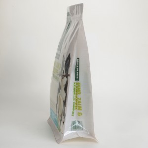 Sacs de fermeture à glissière de nourriture de chien de sac de gousset de côté d'emballage de nourriture pour animaux de compagnie 1.5kg de plastique