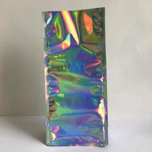 La coutume imprimée par fond plat de film laser de logo d'OEM tiennent le sac