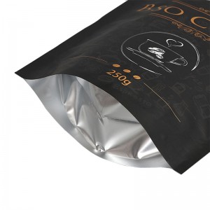 Le café adapté aux besoins du client par logo met en sac le sac debout avec le ziplock