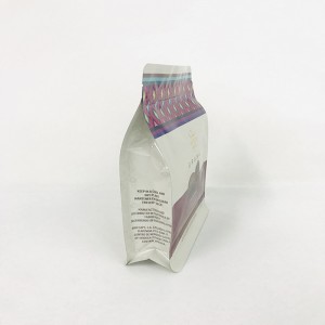 vente chaude 8 côté joint logo de conception personnalisée logo imprimé alimentaire sac d'emballage de chocolat