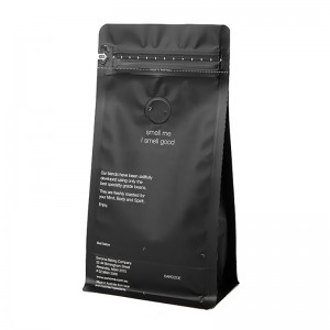 Emballage de café Zip Lock 100g pour sac à café et sac à café 1 kg avec valve de dégazage et sac à café personnalisé avec valve