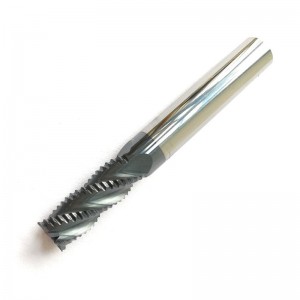 Fraises pour ébauche en carbure monobloc, HRC45, revêtues de tialn, 4 dents, diamètre de 1/4 \