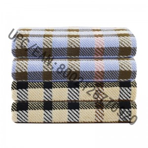 Ensemble de serviettes de bain JMD TEXTILE, serviette en jacquard écossais style britannique de 4 pièces, grandes serviettes de bain 100% coton, serviette de bain piscine hôtel de sport, accessoires de dortoir d'université, serviette...