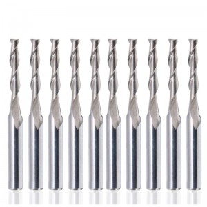 Fraises en bout carbure, diam. De la queue, diamètres de 1/8 \
