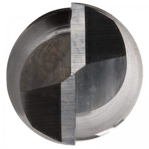 Fraise en bout carbure de tungstène, pouce, finition TiCN, coupe de finition, hélice à 45 degrés, 2 dents, longueur totale 1.5 \