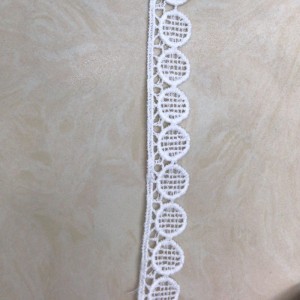 Dentelle de soie de lait 22 #, dentelle de polyester / nylon, dentelle de coton