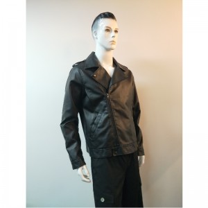 VESTE BIKER PU NOIR HOMME RLMPJ0001