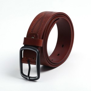 HD0827 - Ceinture en cuir Gneuine pour homme haut de gamme personnalisable