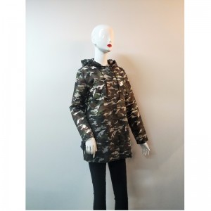VESTE EN TPU IMPRIMÉ CAMO POUR FEMMES RLWTJ0005