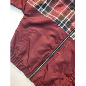 VESTE PLAID BURGUNDY LADIES 'RLWJ0002