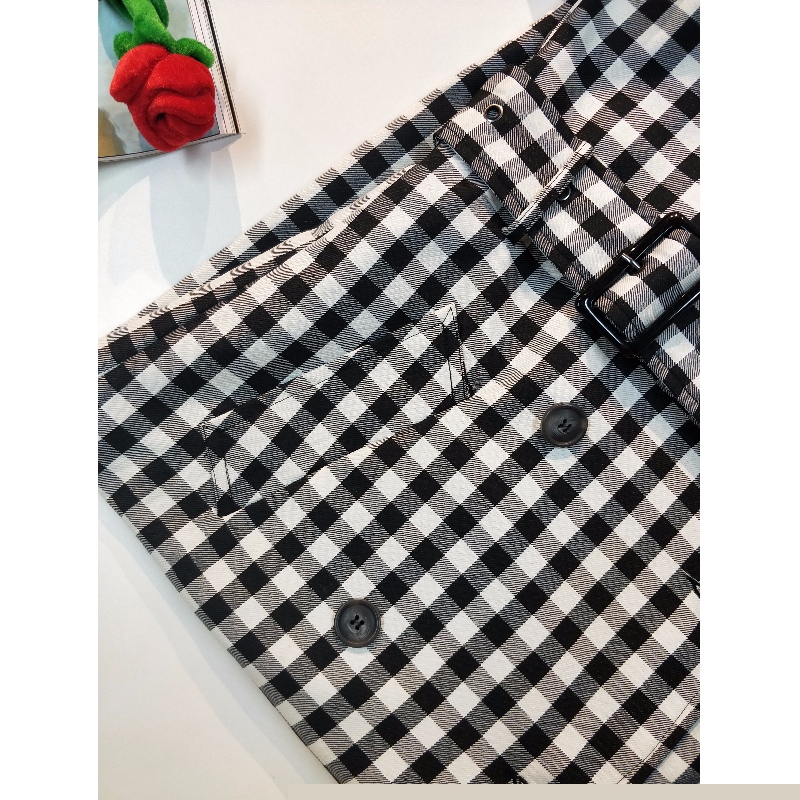 VESTE CHECK LONGLINE CHECK POUR FEMMES RLWJ0006