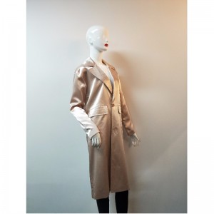 VESTE TRENCH ROSE POUR FEMMES RLWJ0012