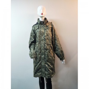 VESTE CAMO À CAPUCHE POUR FEMME RLWJ0020