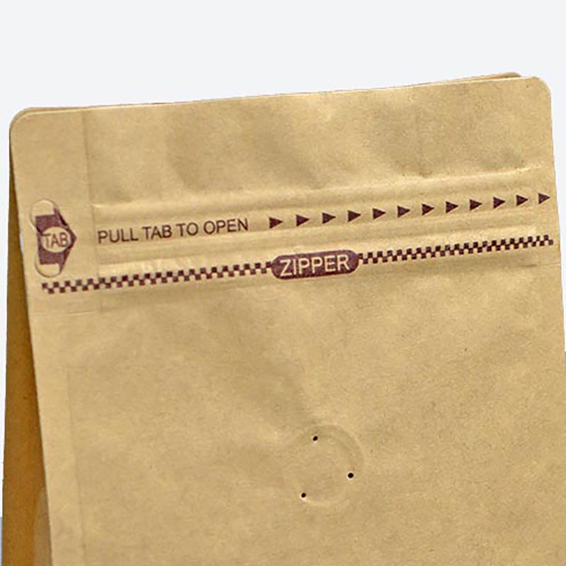 Personnalisé carré plat bloc base en papier kraft côté gousset sac en plastique avec poche à fermeture éclair forme poche sac d'emballage de fond plat