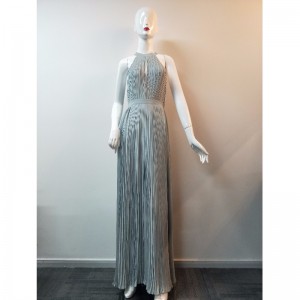 Robe longue femme bleu glace JLWD0037