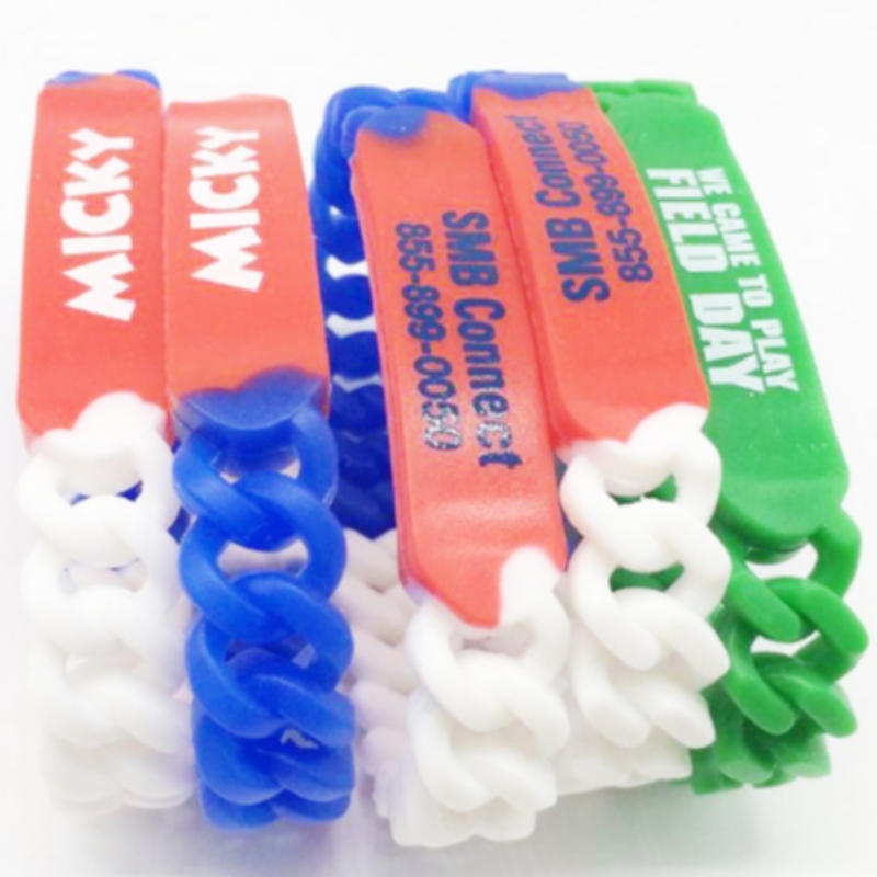 Bracelets tressés en silicone