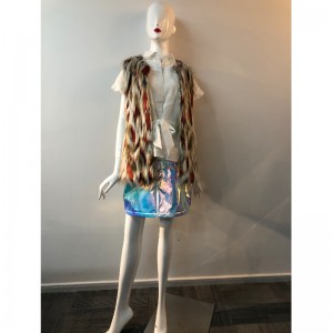 GILET EN FOURRURE DE COULEUR POUR FEMME RLWF0012