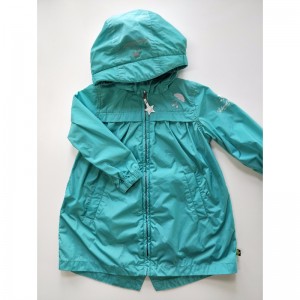 VESTE À CAPUCHE VERTE POUR ENFANTS RLCJ0001