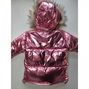 MANTEAU EN DUVET METALLIQUE POUR ENFANTS RLCPC0007N