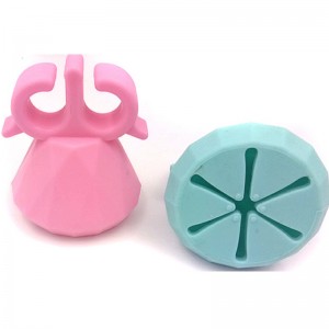 Couvercle de bouteille de vernis à ongles en silicone