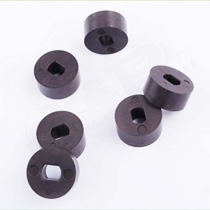 Aimant de moteur en plastique NdFeB de ferrite multipolaire collé permanent adapté aux besoins du client par injection