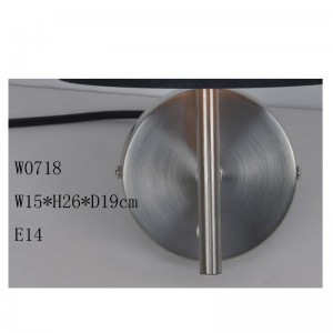 applique murale avec abat-jour en tissu découpé au laser