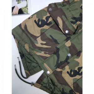 MANTEAU À CAPUCHE CAMO POUR DAMES RLWPC0090