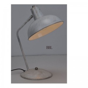 Lampe de table avec fonction de réglage en abat-jour en métal et or brossé blanc