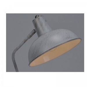 Lampe de table avec fonction de réglage en abat-jour en métal et or brossé blanc