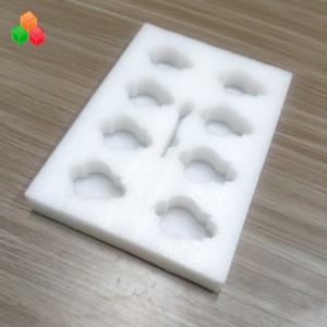 moule de haute qualité personnalisé die cut pack epe mousse intérieure antichoc coloré insert en mousse epe pour matériau d'emballage de bouteille