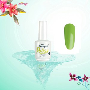 Kamayi Vente Chaude 15 ml Professionnel Uv Organique Couleur Gel Vernis À Ongles Vert Style Gel Polonais Pour Nail Art