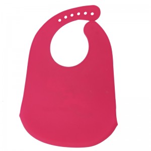 Bavoir de bébé en silicone imperméable facile à nettoyer avec attrape-nourriture