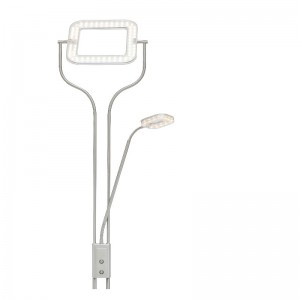 Lampadaire LED haute tension mère et fils avec panneau LED carré