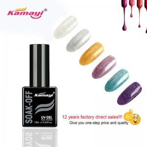 Kamayi vente chaude gel de fleurs nai art private label gel de longue durée vernis à ongles peler off UV led gel vernis