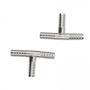 Tuyau en laiton Barb Tee Raccords de connecteur de tuyau de bière à 3 voies