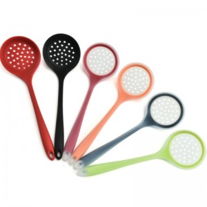 Silicone filtre à haute température cuillère fuite drain de la soupe de haie soupe slagscoop cuillère cuisine fournitures