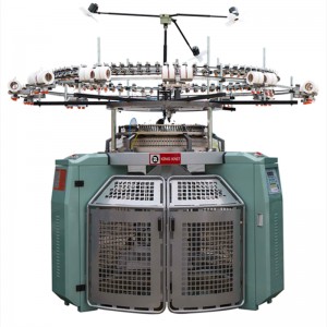 High speed jacquard knitting machine