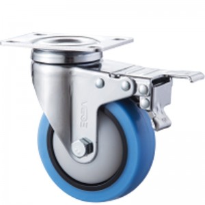 Boîtier de chrome moyen, roue de TPE orange