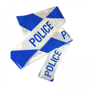 Faible MOQ imprimable haute résistance échantillon gratuit avertissement de sécurité PE zone d 'isolation rouge personnalisée