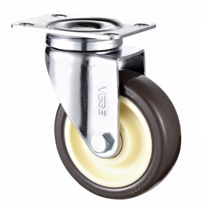 Boîtier de chrome moyen, diamètre bleu et roue TPE