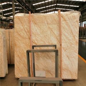 Dalles de marbre araignée d'or