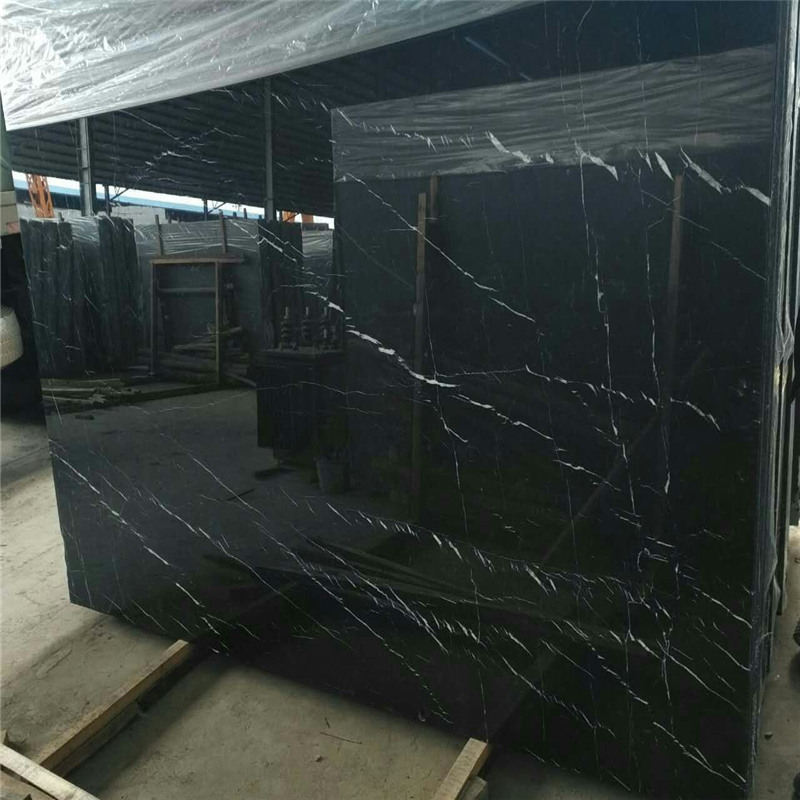 Marbre Nero Marquina à rayures blanches