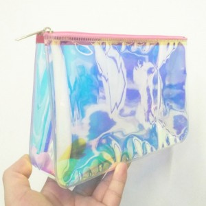 Sac zippé holographique en PVC