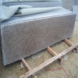 Dalles de sol en dalles de granit rouge pêche G687