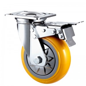 Usage intensif - Boîtier chromé avec roue TPE noire9