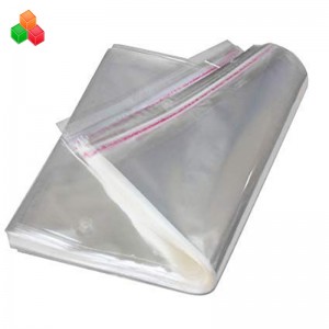 sac en plastique de vêtement d'emballage de vêtement en plastique de cachetage auto-adhésif transparent transparent fort d'emballage pour des vêtements \/ t-shirt \/ casse-croûte