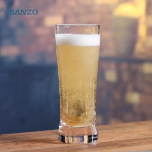 Tasse de bière en verre de bière de couleur de corps de tasse de bière de corps de Sanzo 150ml verre de bière sans plomb avec le logo