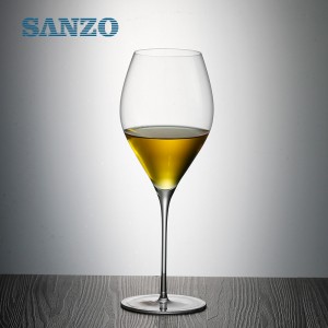 SANZO Noir Rouge Verre À Vin À La Main Sans Plomb Cristal Bleu Tige De Couleur Verres Lunettes Thermiques